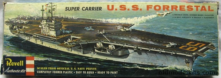 Revell 1/542 USS Forrestal CV59 Aircraft Carrier - 'S' Issue, H339-298 plastic model kit